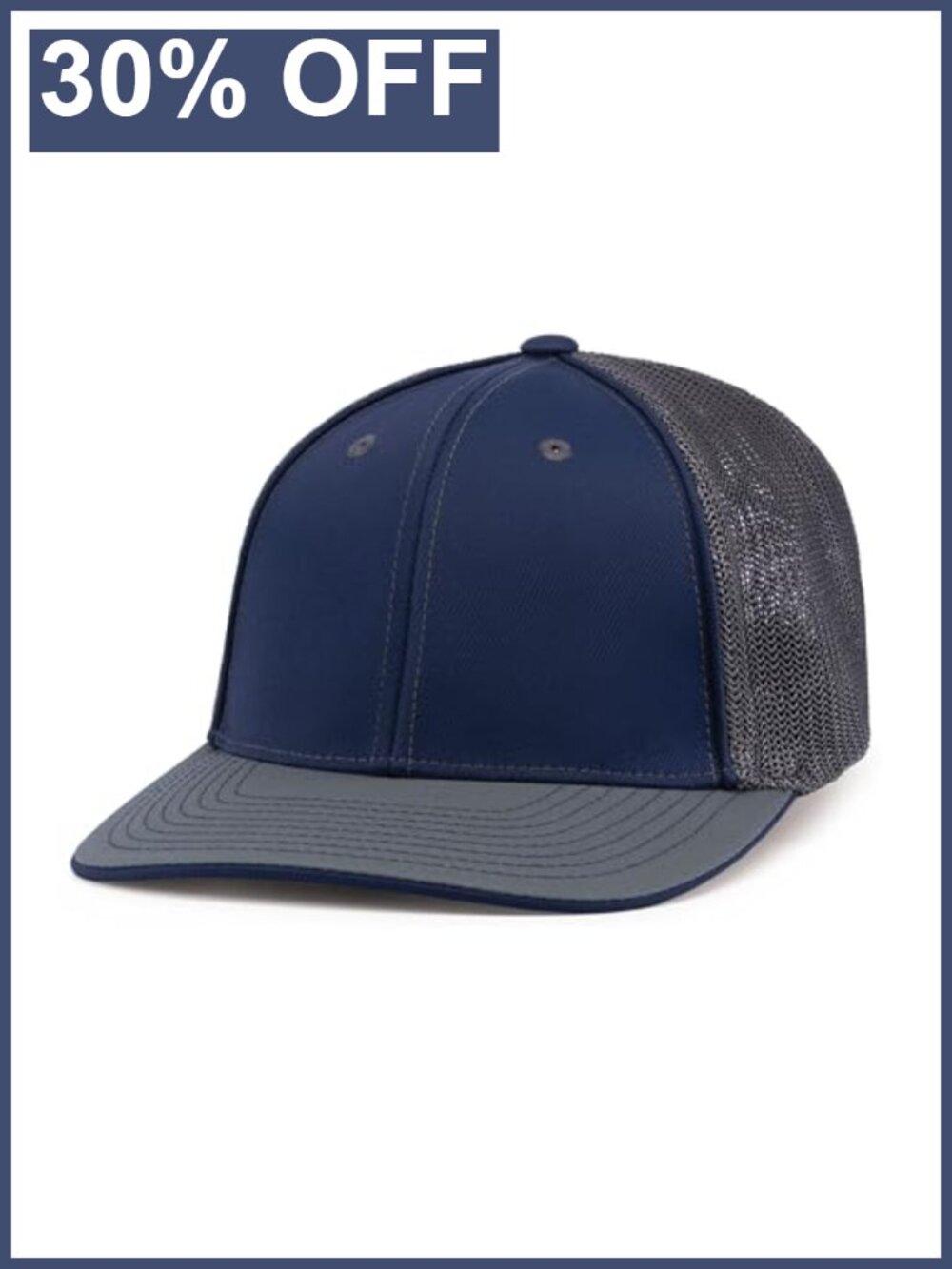 Trucker Flexfit Baseball Cap Breathable Moisture Wicking Mid Profile